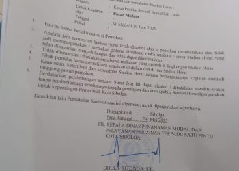 Walikota Sibolga Tutup Paksa Hiburan Pasar Malam di Stadion Horas, Meski Mengantongi Izin