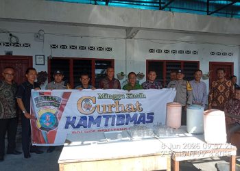 Polsek Siantar Barat Gelar Minggu Kasih Curhat Kamtibmas, Sampaikan Pesan Himbauan dan Layanan Polisi 110