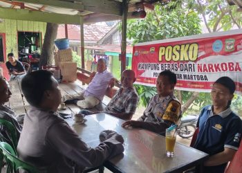 Polsek Siantar Martoba Laksanakan Patroli Kampung Bebas dari Narkoba di Jalan Tangki