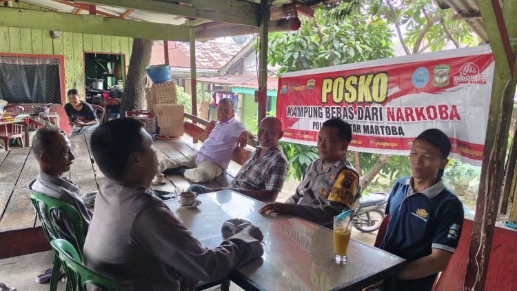 Polsek Siantar Martoba Laksanakan Patroli Kampung Bebas dari Narkoba di Jalan Tangki