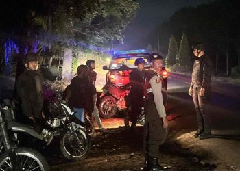 Sat Samapta Polres Simalungun Gelar Patroli Blue Light, Tim Printis Presisi Cegah Balap Liar
