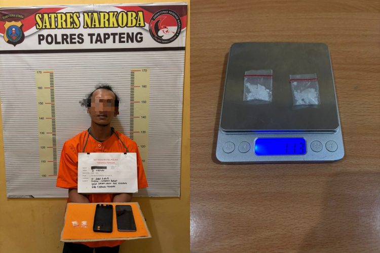 Sat Narkoba Polres Tapteng Kembali Ringkus Warga Kolang Penyalahgunaan Narkotika Jenis Sabu