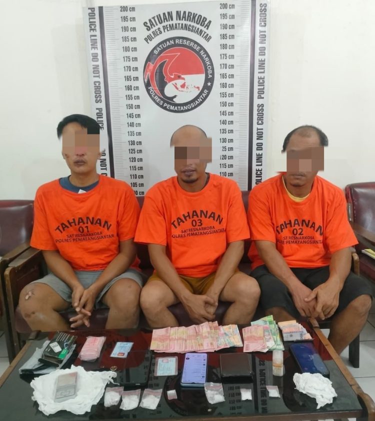 Bandar Sabu dan Anggotanya Berhasil Diamankan Polres Pematangsiantar Beserta Barang Bukti