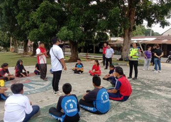 Edukasi Pelajar, Sat Lantas Polres Pematangsiantar Laksanakan Pelatihan Mandiri kepada PKS