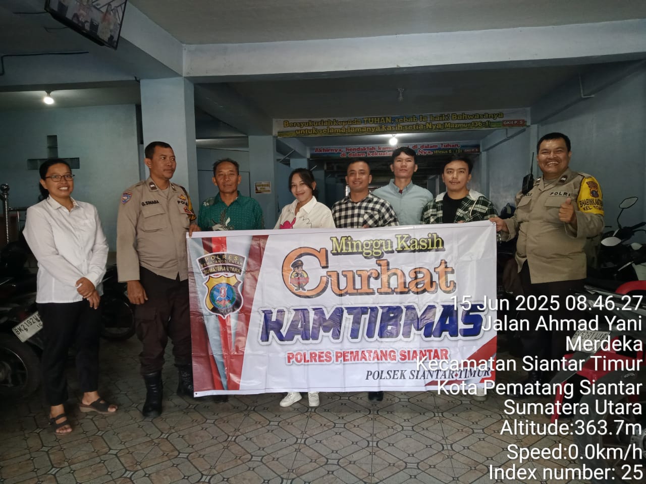 Minggu Kasih Curhat Kamtibmas, Polsek Siantar Timur Sampaikan Himbauan dan Call Center 110 Kepada Jemaat GKPI Minggu Kasih Curhat Kamtibmas, Polsek Siantar Timur Sampaikan Himbauan dan Call Center 110 Kepada Jemaat GKPI