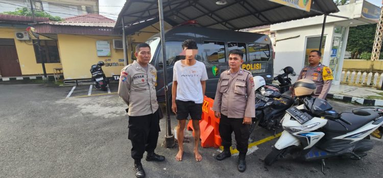 Tindaklanjuti Call Center 110, Polres Pematangsiantar Amankan Seorang Terduga Pelaku Pencurian