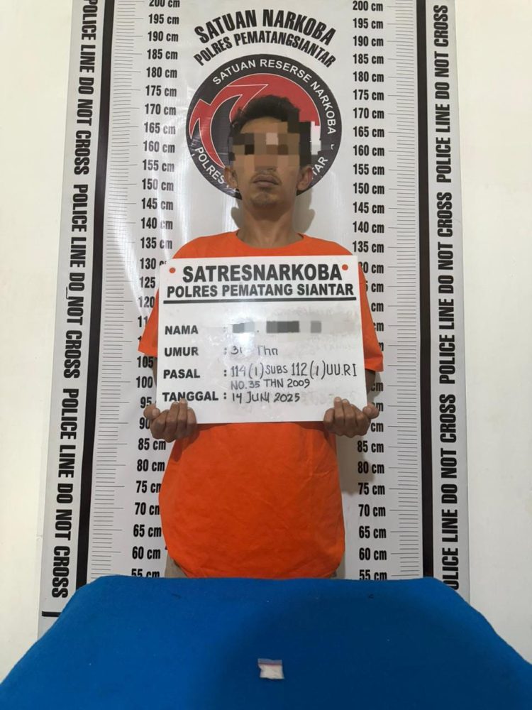 Bawa 1,29 Gram Sabu di Gang Air, Pria 31 Tahun Berhasil Diamankan Polres Pematangsiantar