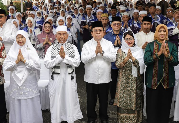 Wali Kota Wesly Silalahi Sambut Pemulangan Jamaah Haji/Hajjah Kota Pematangsiantar 1446 H/2025 M 