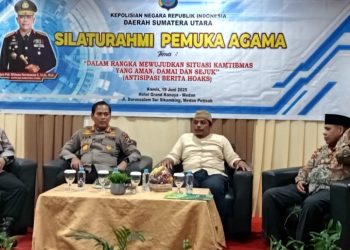Wujudkan Situasi Kamtibmas, Sat Binmas Polres Pematangsiantar Bersama Para Tokoh Agama Hadiri Silaturahmi Pemuka Agama di Medan