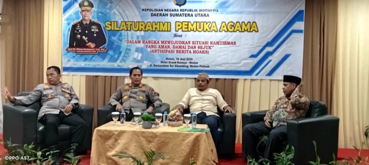 Wujudkan Situasi Kamtibmas, Sat Binmas Polres Pematangsiantar Bersama Para Tokoh Agama Hadiri Silaturahmi Pemuka Agama di Medan