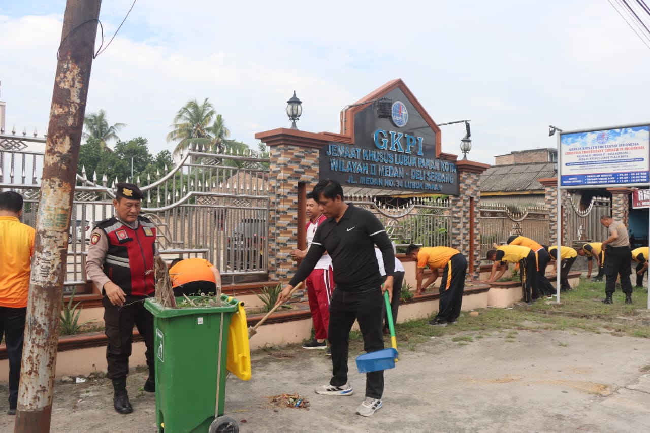 Sambut HUT Bhayangkara ke-79, Polresta Deli Serdang Gelar Bhakti Religi di Tempat Ibadah