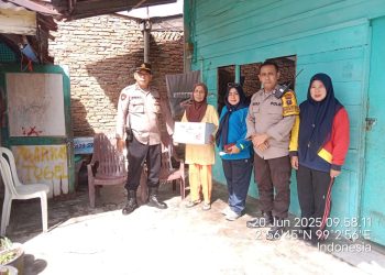 Sambut Hari Bhayangkara ke 79, Polsek Siantar Barat Berikan Bansos kepada Warga Membutuhkan