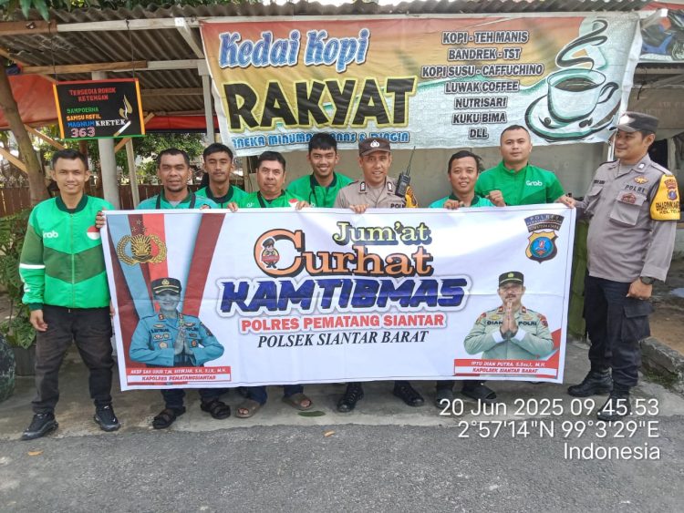 Jumat Curhat Kamtibmas, Polsek Siantar Barat Duduk bersama Warganya