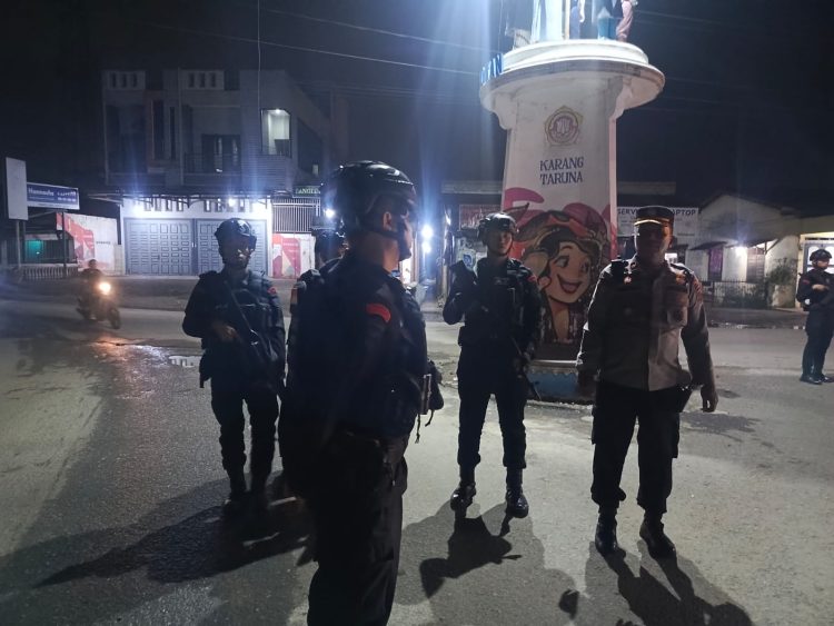 Brimob Sumut Gelar Patroli Skala Besar, Bubarkan Kerumunan Remaja Cegah Tawuran dan Balap Liar di Medan