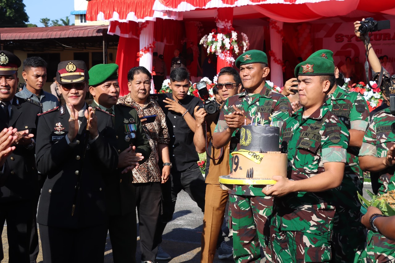 Polres Pematangsiantar Laksanakan Upacara, Bakti Kesehatan dan Syukuran Memperingati Hari Bhayangkara ke-79