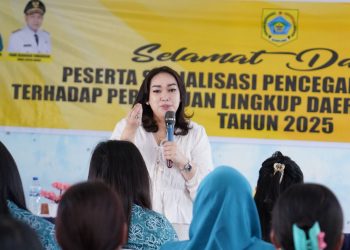 Ketua Tim Penggerak PKK Kabupaten Pakpak Bharat, Ny. Juniatry Franc Bernhard Tumanggor Sosialisasikan Upaya Pencegahan KDRT