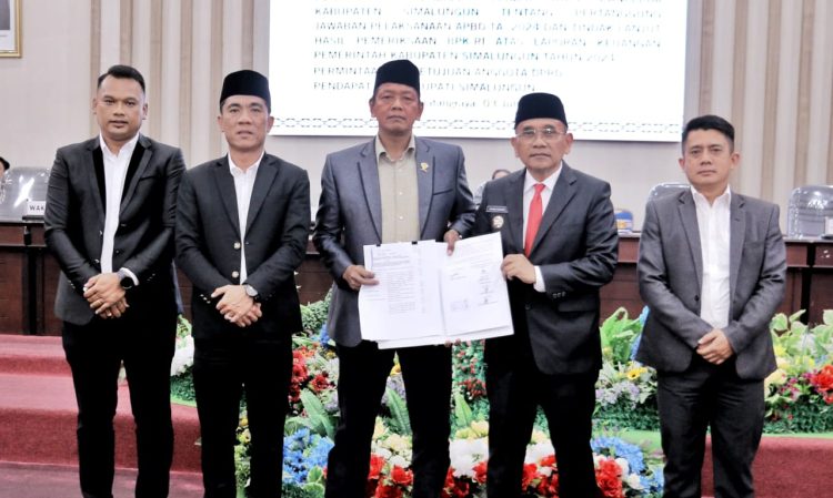 DPRD Simalungun Setujui Ranperda Tentang Pertanggungjawaban APBD TA 2024 dan Hasil Pemeriksaan BPK-RI Atas Laporan Keuangan Pemkab Simalungun TA 2024