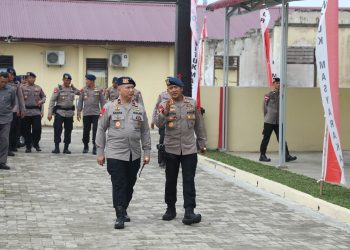 Kunker Komandan Pasukan Brimob  di Mako Satuan Brimob Polda Sumut Berjalan Sukses dan Penuh Semangat