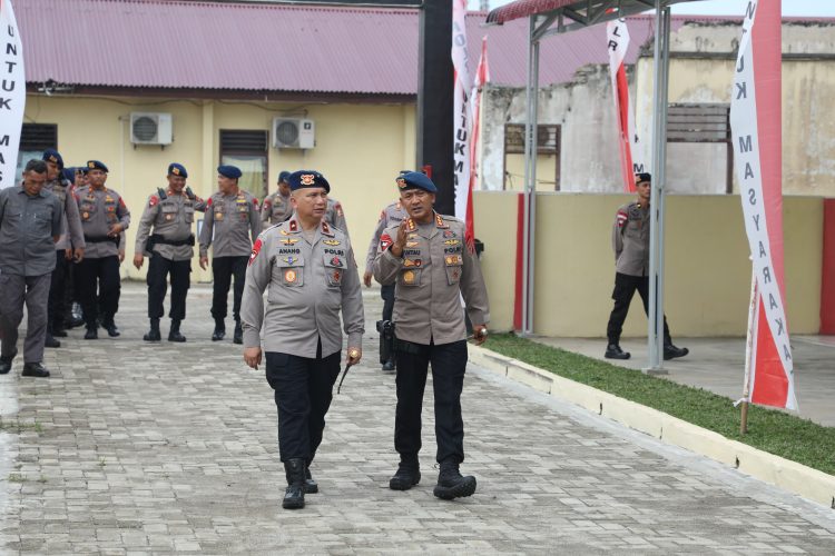 Kunker Komandan Pasukan Brimob  di Mako Satuan Brimob Polda Sumut Berjalan Sukses dan Penuh Semangat