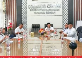 Wakil Bupati Tapteng Ikuti Sosialisasi Surat Edaran Bersama 6 Menteri Pembentukan Tempat Penitipan Anak