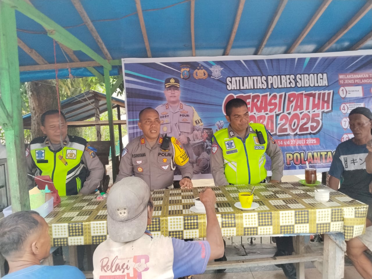 Ops Patuh Toba 2025, Personil Polres Sibolga Langsung Tindak Pelanggar Lalu Lintas