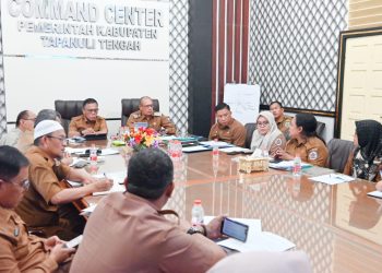 Bupati Tapanuli Tengah Pimpin Rapat Pengendalian Inflasi Kabupaten Tapanuli Tengah