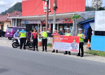 Operasi Patuh Toba 2025 Dimulai, Polres Tapteng Sasar 10 Pelanggaran Lalu Lintas Prioritas