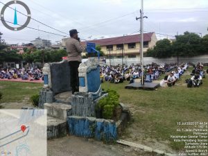 Tahun Ajaran Baru, Polsek Siantar Timur Hadir Berikan Pembinaan Wawasan Kebangsaan di SMAN 4