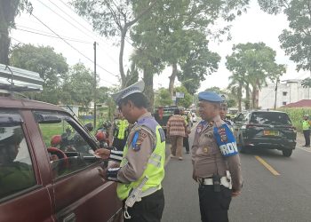 Ops Patuh Toba 2025, Sat Lantas Polres Pematangsiantar Gelar Razia di Jalan Parapat