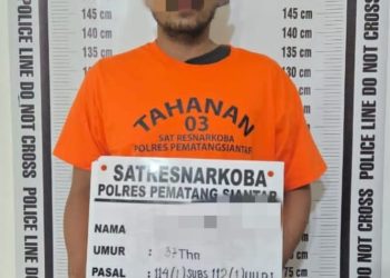 Pria Asal Simalungun Diamankan Sat Resnarkoba Polres Pematangsiantar, Paket Sabu Disita 