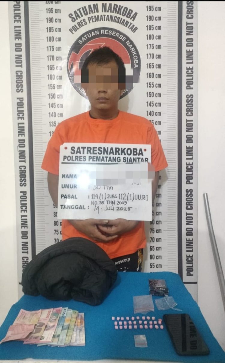 Pemilik Satu Paket Sabu dan 30 Butir Ekstasi Berhasil Diamankan Polres Pematangsiantar