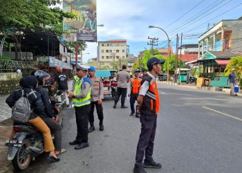 Hari Ketiga Operasi Patuh Toba 2025, Polres Sibolga Tindak Tegas Pelanggar Lalu Lintas