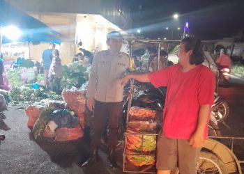 Cegah 3C dan Premanisme, Polsek Siantar Utara Laksanakan Blue Light Patroli