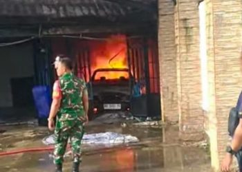 Rumah Dinas Wali Kota Sibolga Terbakar, Satu Unit Mobil BMW Hangus