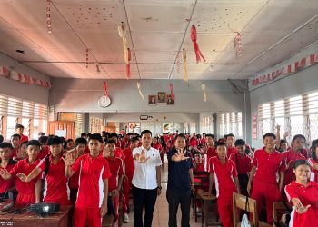 Sat Narkoba Binlu Napza Sebagai Narasumber Kegiatan MPLS di SMK Swasta GKPI 1