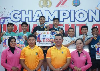 Satuan Brimob Polda Sumut Raih Juara 1 Ganda Putra di Final Kejuaraan Badminton Kapolda Sumut Cup 2025