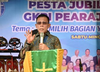 Hadiri Pesta Jubileum 50 Tahun GKPI Pearaja Pargarutan, Bupati Masinton Pasaribu Ajak Seluruh Elemen Masyarakat Membangun Tapteng 