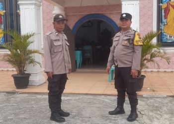 Pastikan Situasi Kamtibmas Aman Polsek Siantar Marihat Patroli dan Pengamanan Ibadah Minggu