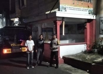 Polsek Siantar Selatan Sambangi Poskamling Sampaikan Imbauan Kamtibmas