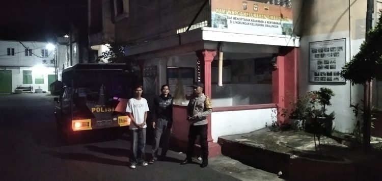 Polsek Siantar Selatan Sambangi Poskamling Sampaikan Imbauan Kamtibmas