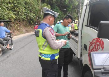 Hari Kedelapan Operasi Patuh Toba 2025, Pelanggar Kasat Mata Langsung Ditilang Di Tempat