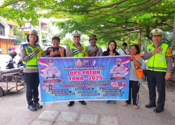 Sat Lantas Polres Pematangsiantar Sosialisasi Operasi Patuh Toba 2025 kepada Jukir dan Para Pengemudi