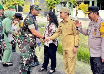 Wakil Bupati Simalungun Sambut Kunker Danrem 022/PT di Kodim 0207/Sml