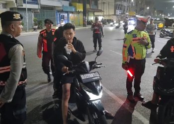 Operasi Patuh Toba 2025, Sat Lantas Polres Pematangsiantar Tindak Pelanggaran Lalulintas Malam Hari
