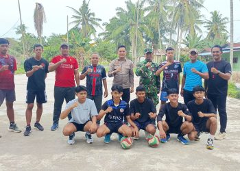 Polri-TNI Dukung Latihan Tim Voli Tanjung Beringin Jelang Piala PBVSI Sergai