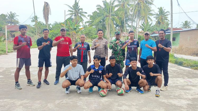 Polri-TNI Dukung Latihan Tim Voli Tanjung Beringin Jelang Piala PBVSI Sergai