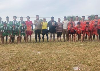 Polri Dukung Turnamen Sepak Bola Kiyam di Tepi Laut Bagan Kuala, Sambut HUT RI ke-80
