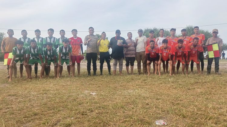 Polri Dukung Turnamen Sepak Bola Kiyam di Tepi Laut Bagan Kuala, Sambut HUT RI ke-80