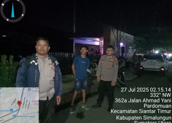 Respon Laporan Warga di Call Center 110, Polsek Siantar Timur Cek TKP Kebisingan di Cafe Rasa Sayang 