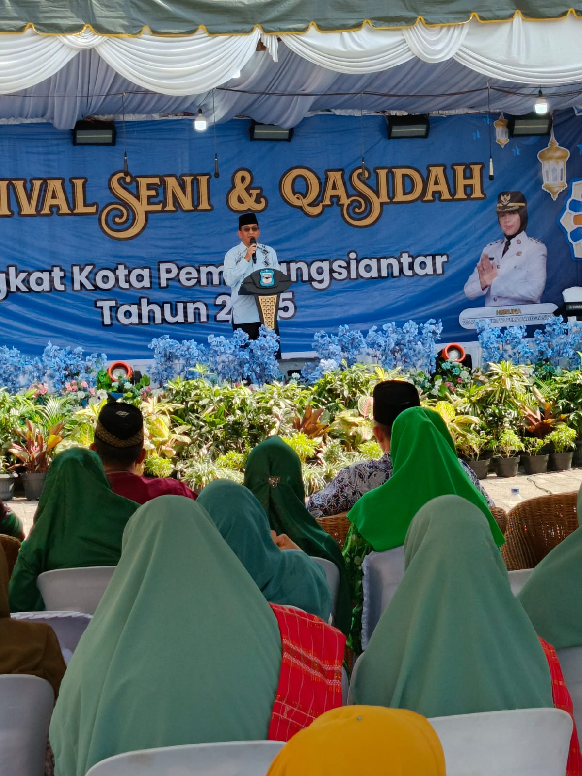 Polres Pematangsiantar Hadiri Pembukaan Festival Seni dan Qasidah Tingkat Kota Pematangsiantar Tahun 2025